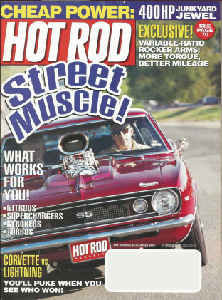 HOT ROD 2000 MAY - VETTE vs. LIGHTNING, ART CHRISMAN